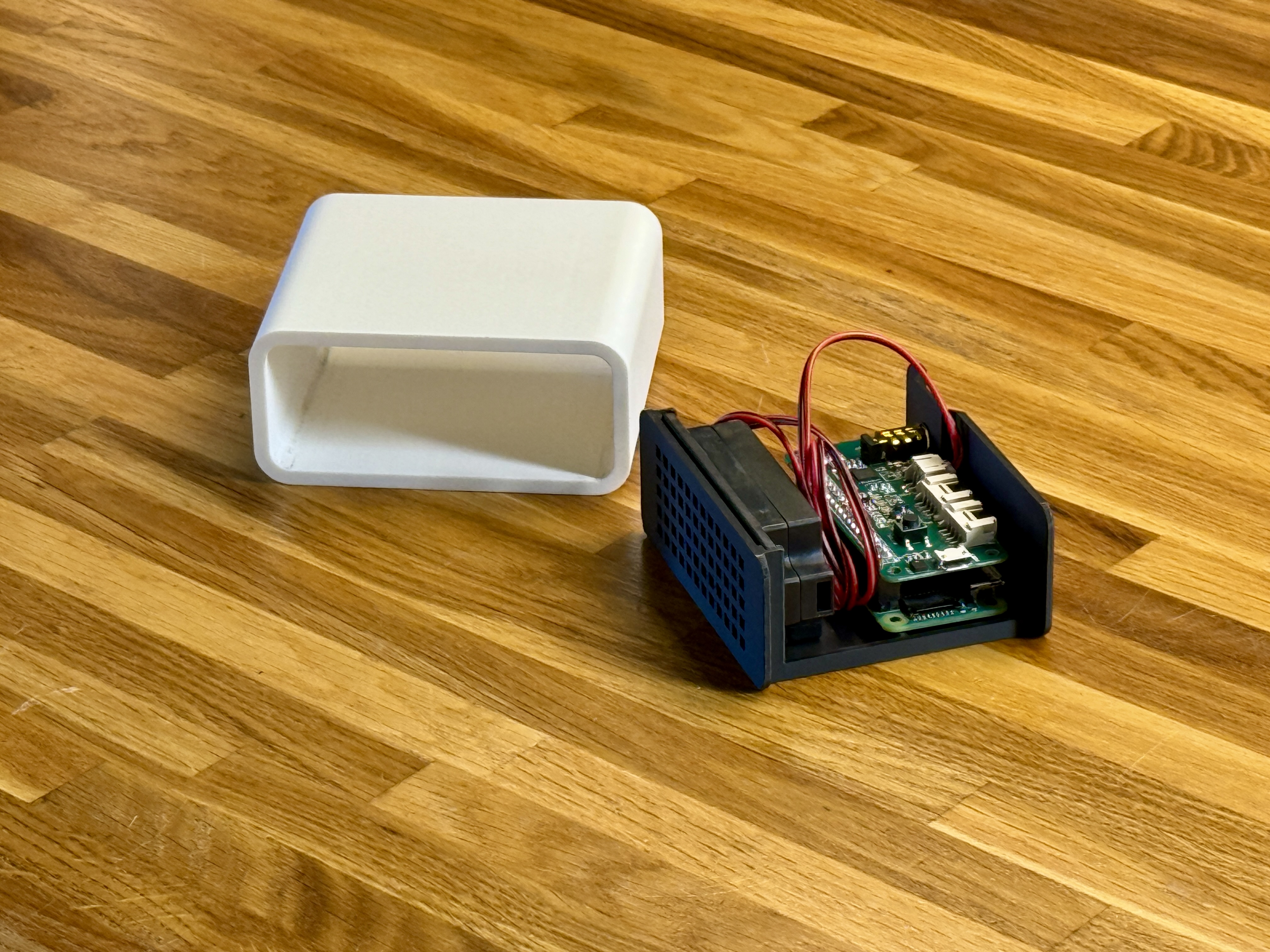 Minimalist 3D-printed housing for a Wyoming Satellite voice assistant